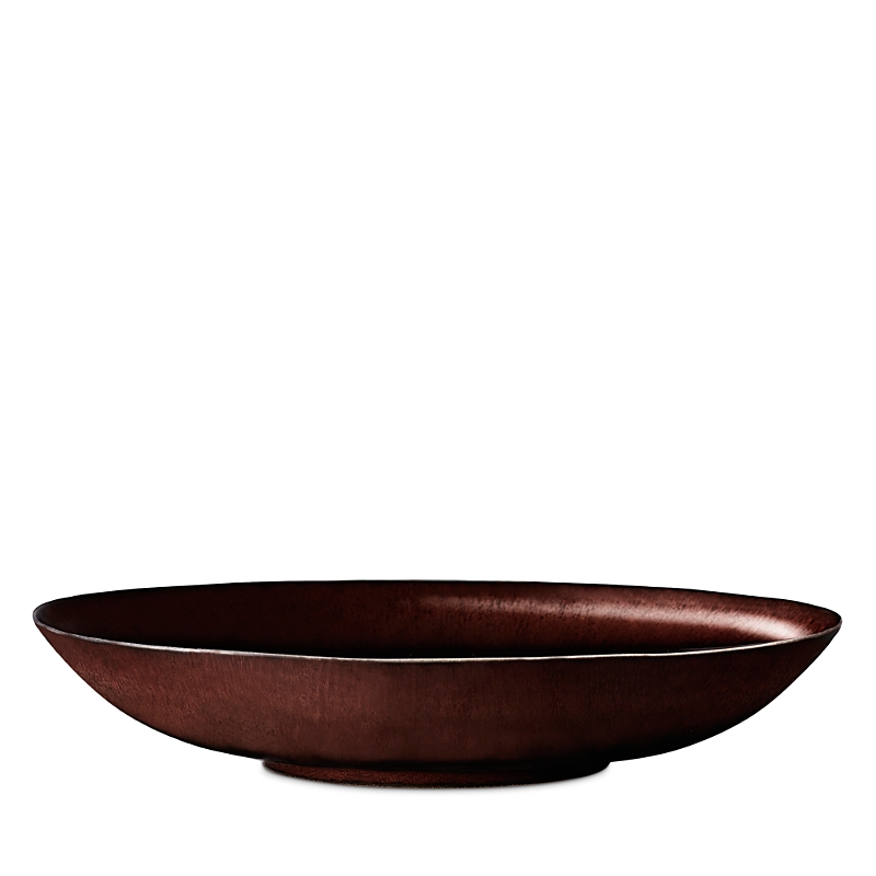 L'objet Terra Iron Coupe Large Bowl In Dark Red