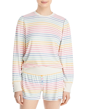 Pj Salvage Multi Stripe Long Sleeve Pajama Top