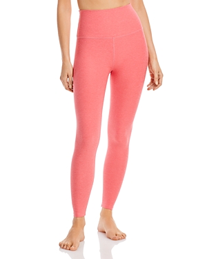 Beyond Yoga Spacedye Caught In The Midi High Waisted Legging In Pink Crush Rose