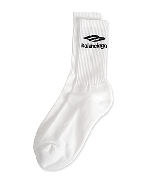 Balenciaga Sport Icon Cotton Blend Logo Socks