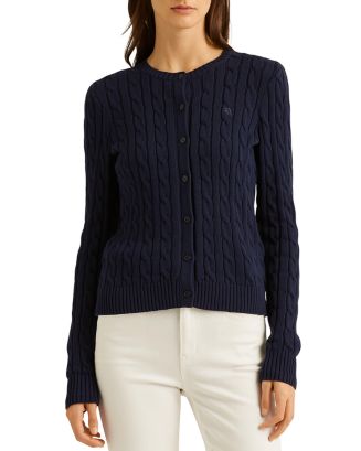 Ralph Lauren Cable Knit Cardigan | Bloomingdale's