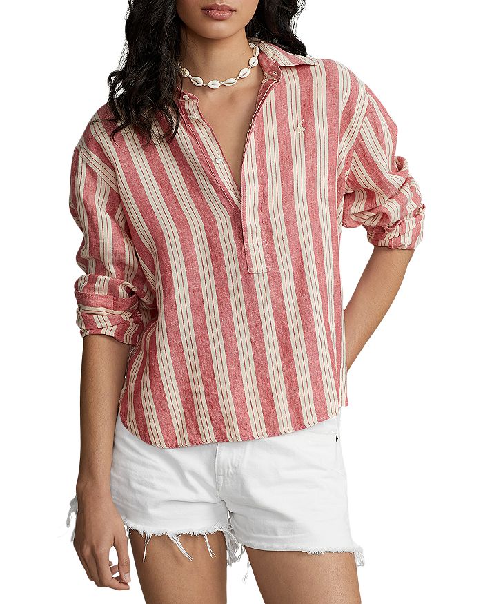 Ralph Lauren Striped Linen Shirt | Bloomingdale's