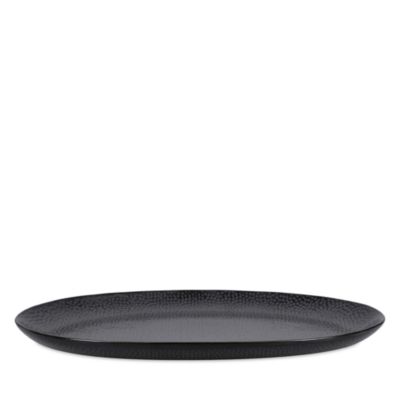 Serene Oval Serving Platter, Black