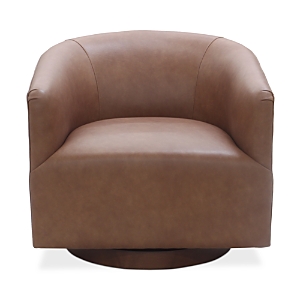 Bloomingdale's Artisan Collection Quinn Swivel Chair In Level Toffee