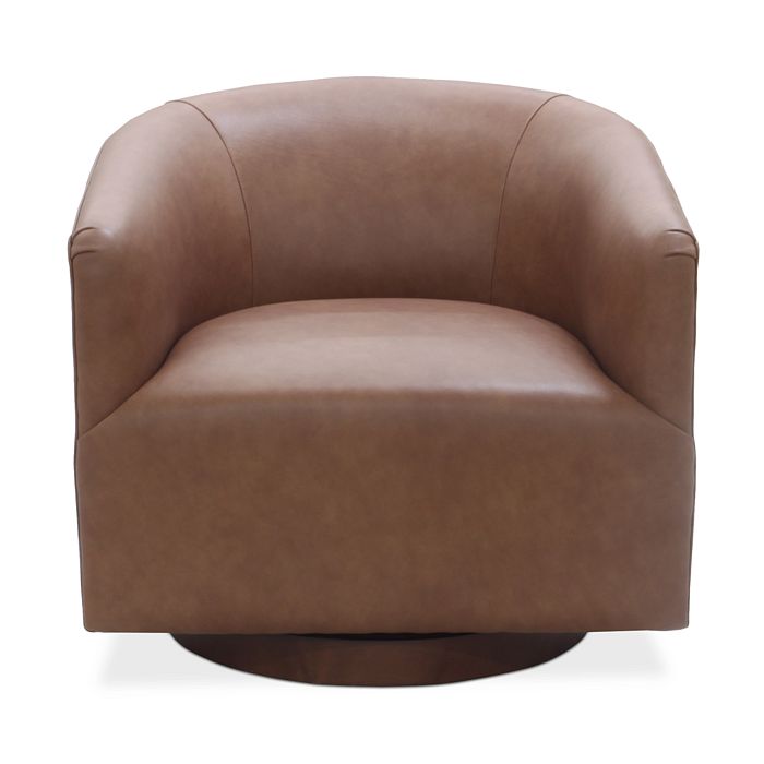 Bloomingdale's Artisan Collection Quinn Swivel Chair In Logan Coffee