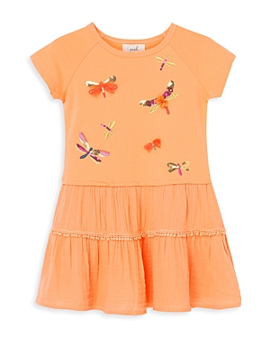 Peek Girls' Lace & Embellished Dress - Little Kid, Big Kid In Peach