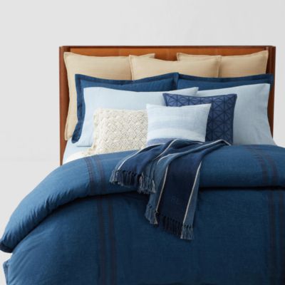 ralph lauren blue throw pillows