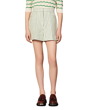 Sandro Mathis Wide Striped Shorts