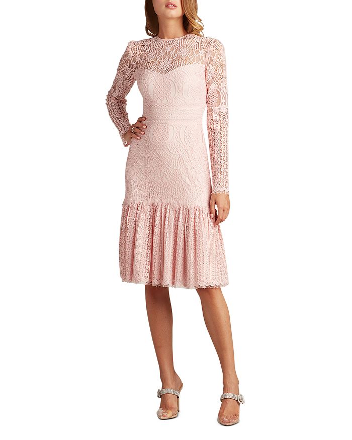 Tadashi shoji tie sleeve lace best sale dress