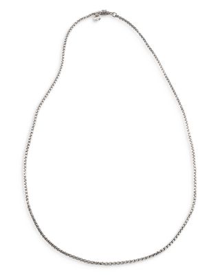 Sterling Silver Naga Box Chain Necklace, 3.7mm