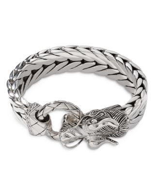 Men's Sterling Silver Naga Bracelet, 15mm