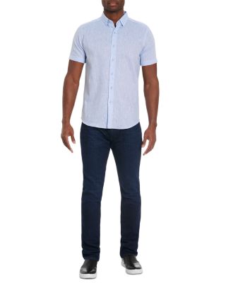 men's linen short sleeve shirts & tops