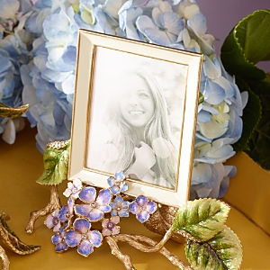 Jay Strongwater Colbie Hydrangea Picture Frame, 3 X 4 In Flora