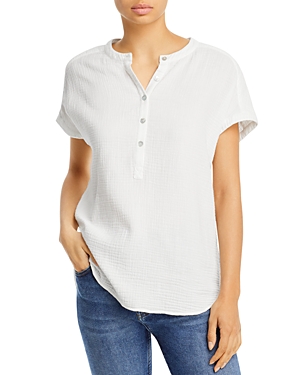 Faherty Dream Desmond Organic Cotton Top In White