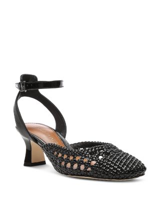 Donald Pliner - Women's Dapper Ankle Strap Woven Pumps