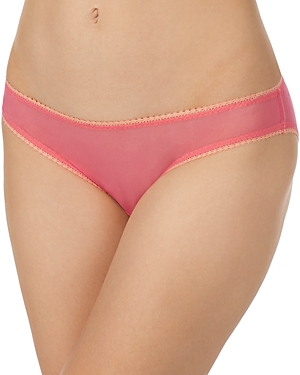 On Gossamer Gossamer Mesh Hip Bikini In Azalea Pink