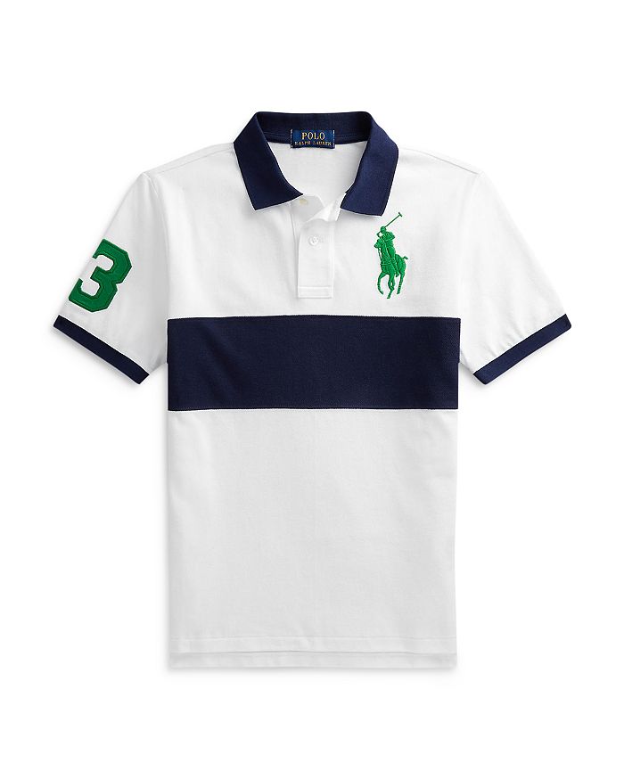 Polo Ralph Lauren Big Boys 8-20 Short Sleeve Basic Mesh Big Pony Player  Polo Shirt