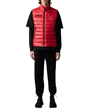 Mackage Hardy Down Vest Jacket In Red