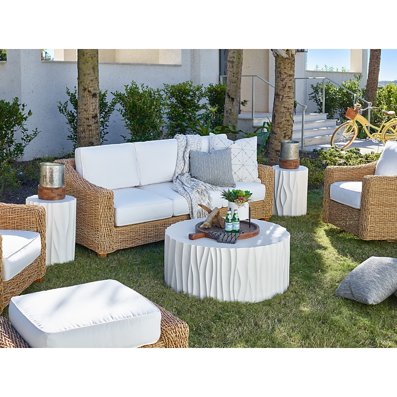 Bloomingdale's Universal Geneva Cocktail Table In Abaco White