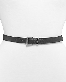 Saint Laurent - Monogram Women's Thin Leather Belt