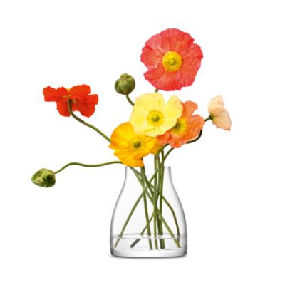 Flower Kiln Clear Glass Vase, Medium