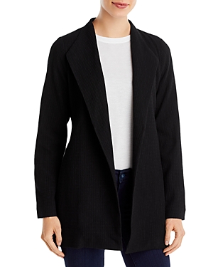 Eileen Fisher Waffle Knit Lapel Jacket - 100% Exclusive