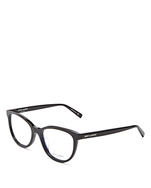 Saint Laurent Women's Cat Eye Clear Glasses, 53mm