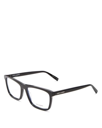 Saint Laurent Men's Square Clear Glasses, 56mm | Bloomingdale's