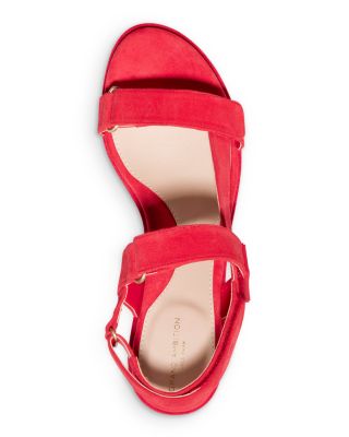 womens red wedges