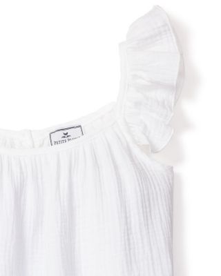 Girls' White Gauze Celeste Nightdress - Baby, Little Kid, Big Kid