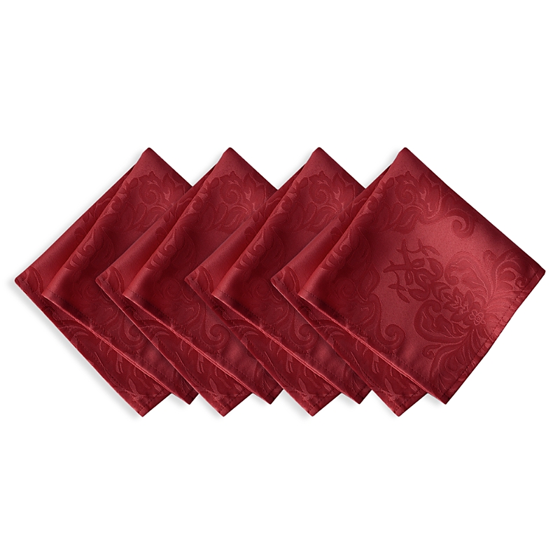 ELRENE HOME FASHIONS ELRENE BARCELONA JACQUARD DAMASK NAPKINS, SET OF 4