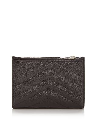  Cassandre Matelasse Fragments Zipped Bi-Fold Wallet