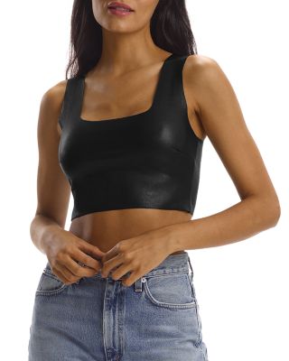 Commando - Faux Leather Crop Top