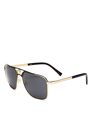 Versace Men's Brow Bar Aviator Sunglasses, 61mm