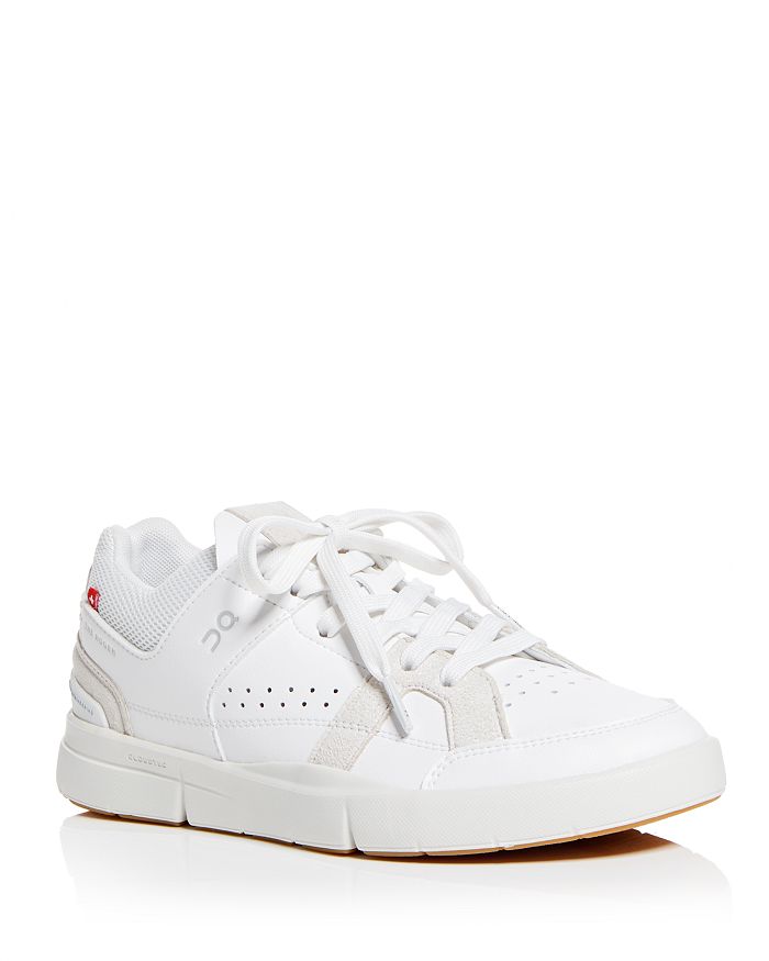 On Women's The Roger Clubhouse Faux Leather Running Sneakers In White | Sa