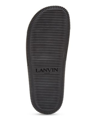 LANVIN Men\'s Arpege Slide Sandals Lanvin Black Arpege Slides Lanvin main image 3