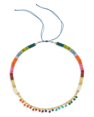 Maison Irem Rainbow Beaded Necklace, 27 In Multi