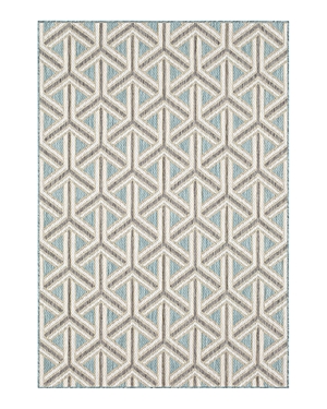Drew & Jonathan Home Drew And Jonathan Home Outdoor Cranleigh Area Rug, 4' X 5'6 In Turquoise