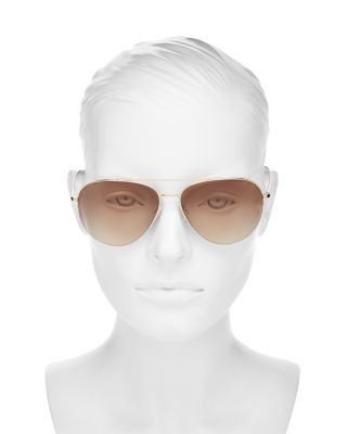 Brow Bar Aviator Sunglasses, 60mm