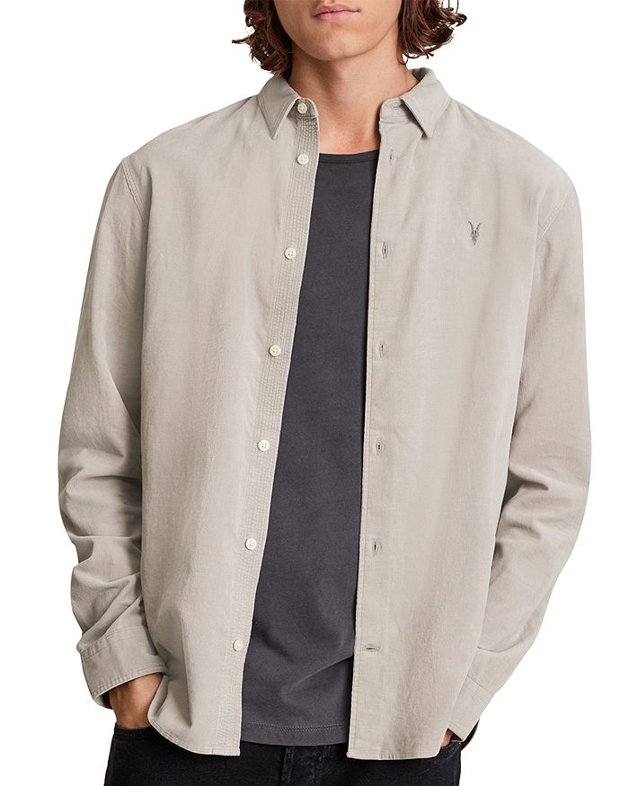 ALLSAINTS Birchwood Classic Fit Button Down Shirt Bloomingdale's
