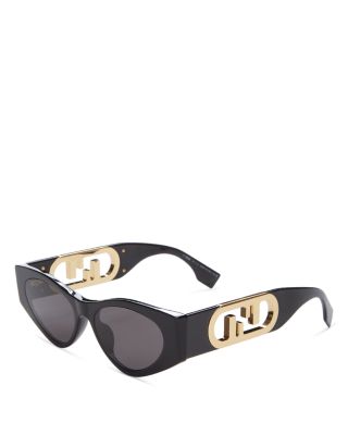 Fendi Women's Color Block Cat Eye Sunglasses, Gold/Blue, One  Size : Clothing, Shoes & Jewelry