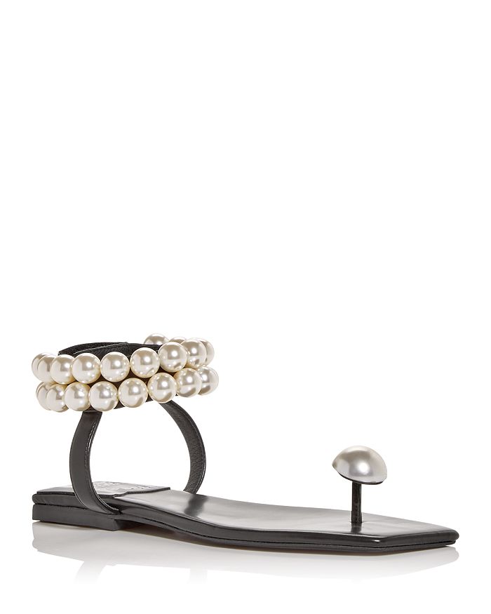 Jeffrey Campbell Women's Chateau Embellished T Bar Sandals | Bloomingdale's