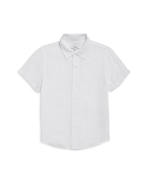 Reiss Boys' Holiday Jr. Short Sleeve Button Down Shirt - Little Kid, Big Kid In White