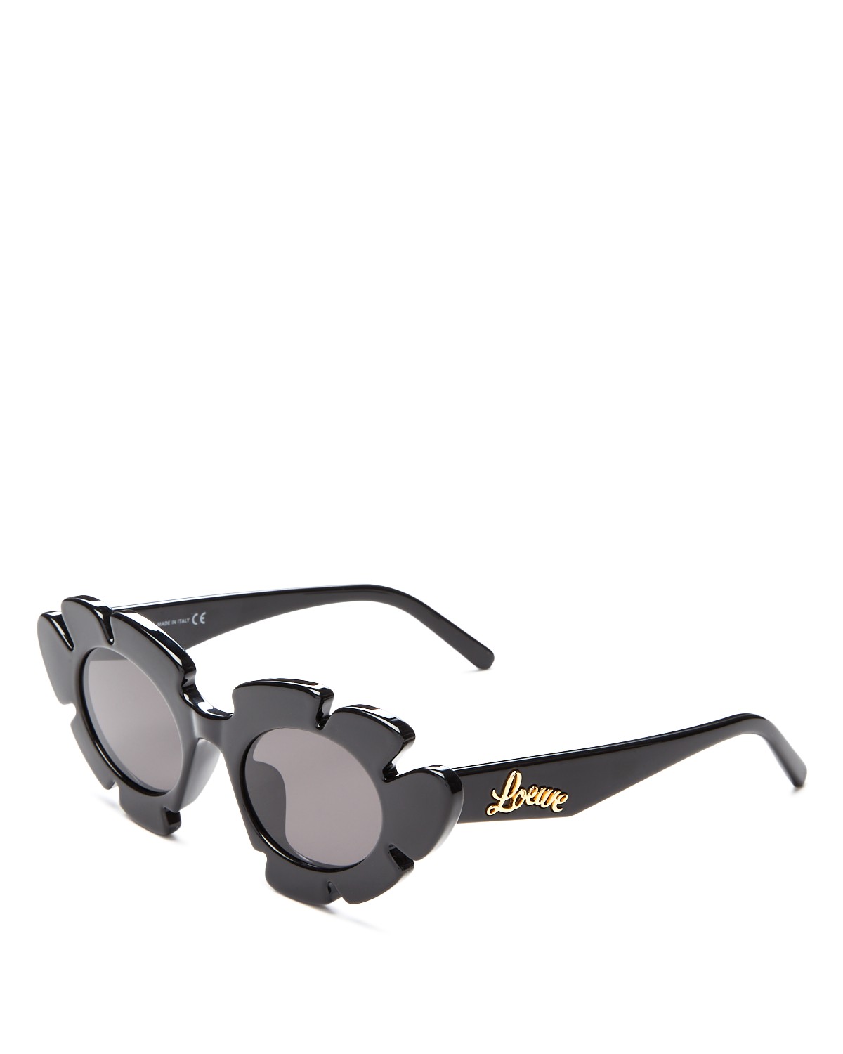 Loewe Paula's Ibiza Cat Eye Sunglasses, 47mm in Black/Gray Solid