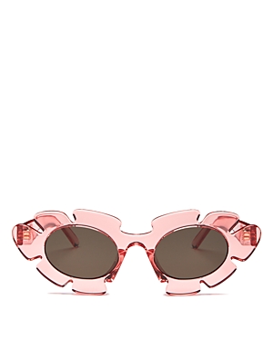 Loewe Flower Acetate Cat-eye Sunglasses In Pink/brown