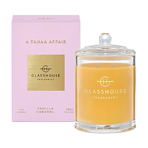 Glasshouse Fragrances 13.4 Oz. A Tahaa Affair Scented Candle In Pink