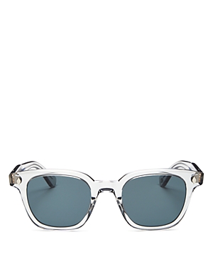 Garrett Leight Unisex Square Sunglasses, 49mm In Gray/blue