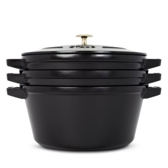 Staub 4 Pc. Stackable Enameled Cast Iron Set | Bloomingdale's