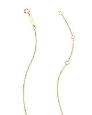 14K Yellow Gold Itty Bitty Symbols Ladybug Pendant Necklace, 14-16"