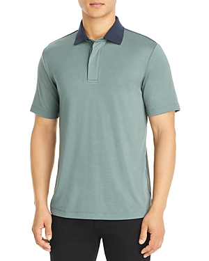 Theory Kayser Modal Jersey Polo In Balsam Green
